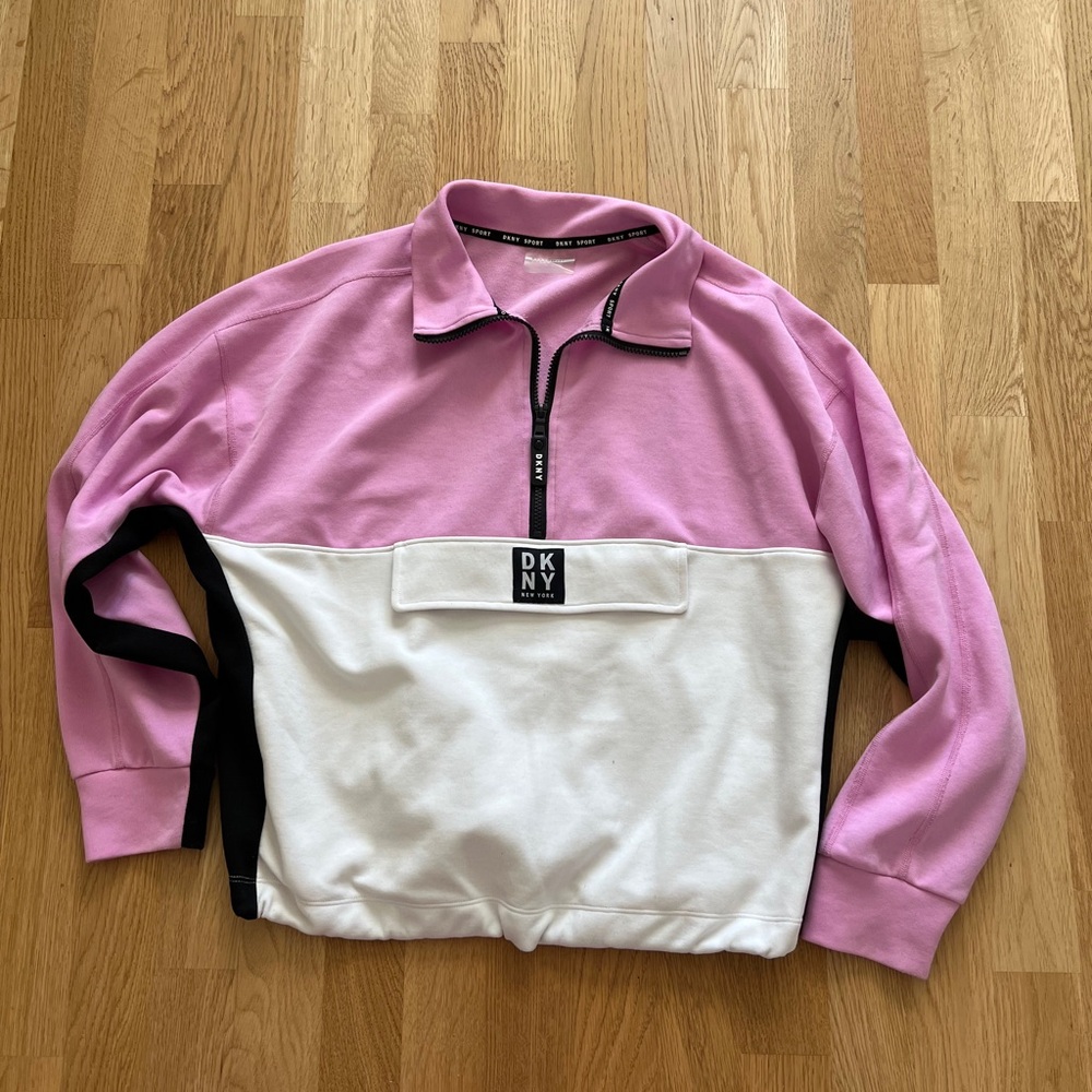DNKY Sport Half-Zip Colorblock Sweater - Size Medium *Great Condition*